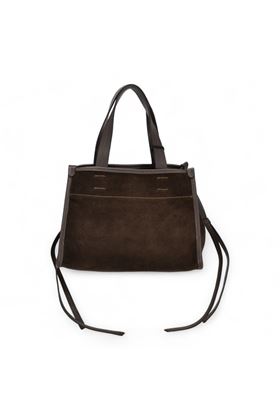 Borsa in camoscio colore testa di moro. MY BEST BAG | 1028-CHOCOLATE